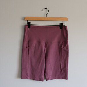 Tuff‎ Veda Women's Sz S Pink Pull On Stretch Athletic Pocket Biker Shorts